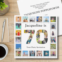 70e anniversaire Conception de votre propre collec