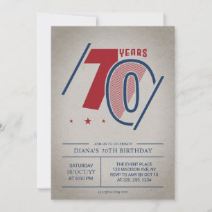 Invitation 70e anniversaire de Retro