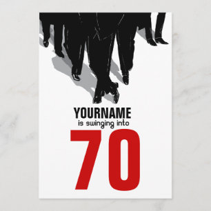 Invitation 70e anniversaire des Swingers Rat Pack