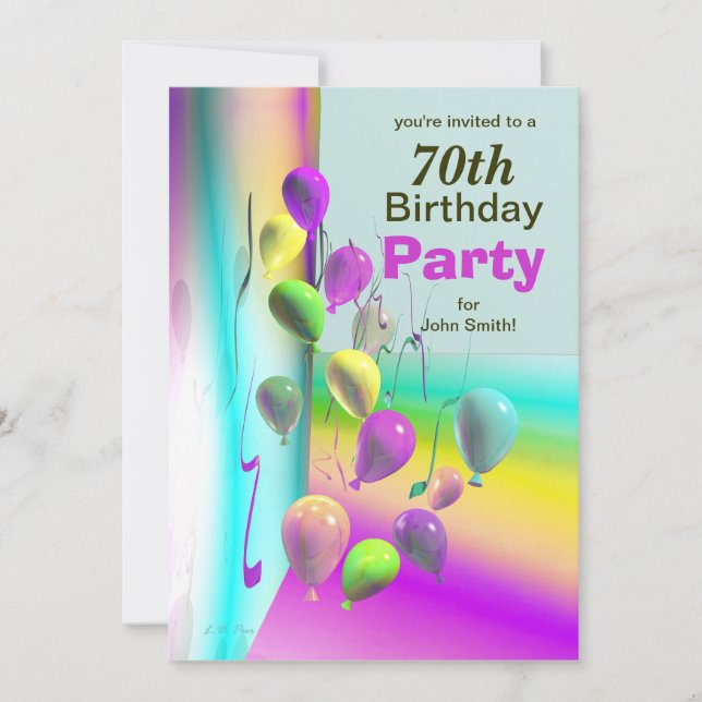 Invitation 70e anniversaire du mur de ballons (Devant)