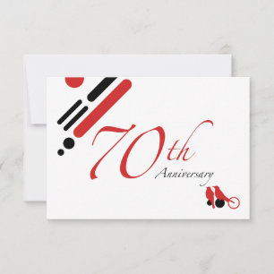 Invitation 70e anniversaire (mod oiseaux)