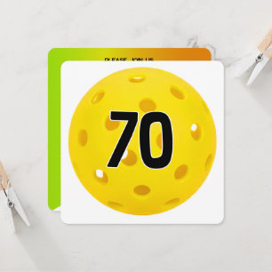 Invitation 70e anniversaire Pickleball Party