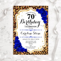 70e anniversaire - Royal Blue Rose Empreinte de lé