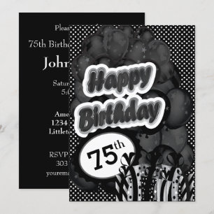 Invitation 75e anniversaire de la fête