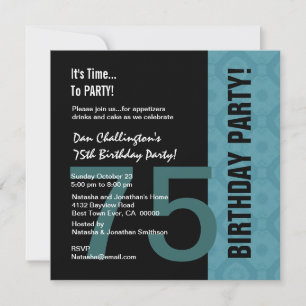 Invitation 75e anniversaire de l'Aqua Black C847