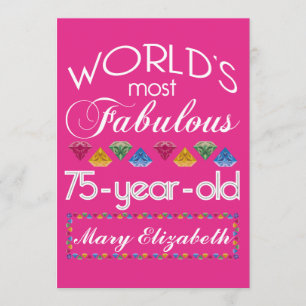 Invitation 75e anniversaire des plus fabuleuses pierres color