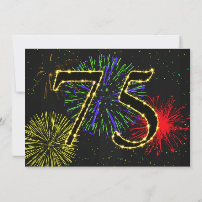 Invitation 75e anniversaire invitez (Devant)