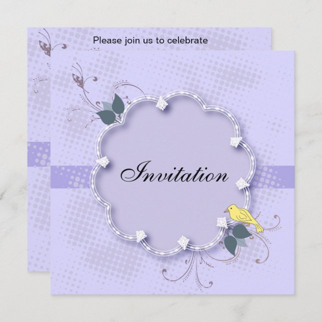 Invitation 75e anniversaire| Texte DO-IT-YOURSELF (Devant / Derrière)