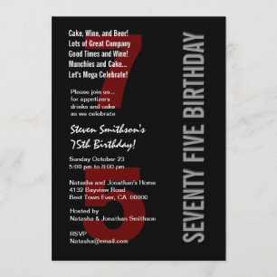 Invitation 75e édition du Black Red Premium Paper V04