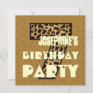 Invitation 7e fête d'anniversaire Grunge Design V4