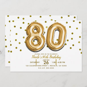 Invitation 80 ballons d'or et quatre-vingtième fête
