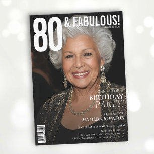Invitation 80 et Fabulous Magazine Couverture 80e anniversair