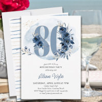 80e fête d'anniversaire Côte Bleu Floral Numéro 80