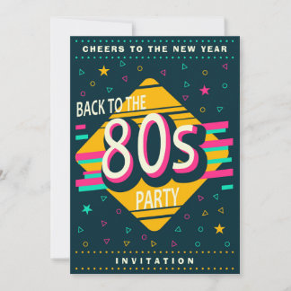 Invitation 80s New Year's Eve Party