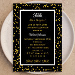 Invitation 80th Shhh c'est une surprise Anniversaire Confetti<br><div class="desc">Cet invitation surprise de 80 ans présente des confettis d'or sur un arrière - plan noir. Le design donne le ton à une fête surprise avec les mots "Shhh It's a Surprise" écrits en haut de l'invitation et les mots "Shhh ! Chut ! Shhh !" en bas. Il y a...</div>