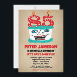Invitation 85e anniversaire Funny Cake Mens Décont<br><div class="desc">Un drôle de gâteau d'anniversaire de dessin animé à l'invitation de 85ème anniversaire pour un mari,  un ami,  un père ou grand-père ou des dames,  aussi!</div>