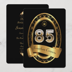 Invitation 85e, femme de fête d'anniversaire homme, couleur é