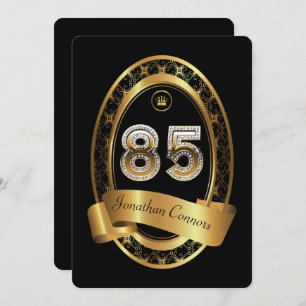 Invitation 85th, homme de femme de fête d'anniversaire,