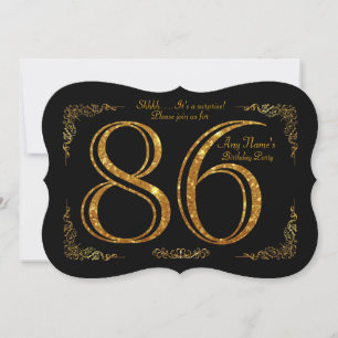 Invitation 86e anniversaire 86e anniversaire, grand Gatsby, n