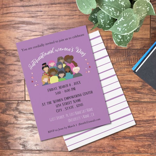 Invitation 8 mars Événement Journée internationale des femmes (Créateur téléchargé)