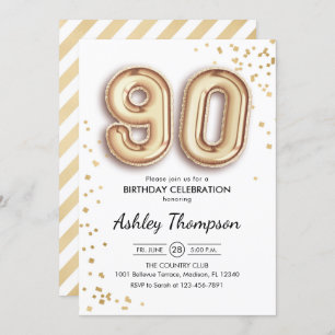 Invitation 90e anniversaire - Ballons d'or