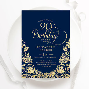 Invitation 90e anniversaire Roses d'or de la Marine