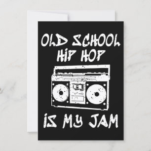 Invitation 90s Hip hop Vieux École Boombox Music Lover