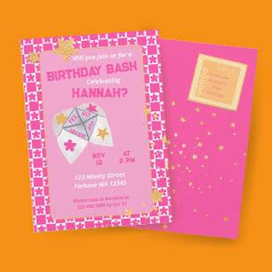 Invitation 90s Throwback Cootie Catcher fête d'anniversaire