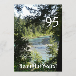 Invitation 95 belles années ! - Anniversaire+Lac woodland