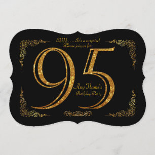 Invitation 95e anniversaire 95e anniversaire, grand Gatsby, n
