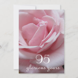 Invitation 95e anniversaire !-Jolie rose rose