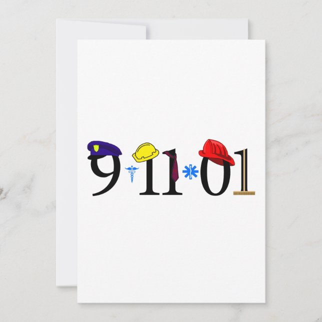 Invitation 9-11-01 - Souvenez-vous (Devant)