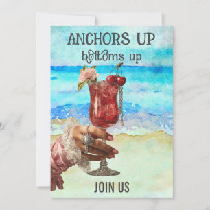 Invitation *~* A101 5 Cocktail de plage PHOTO EVJF