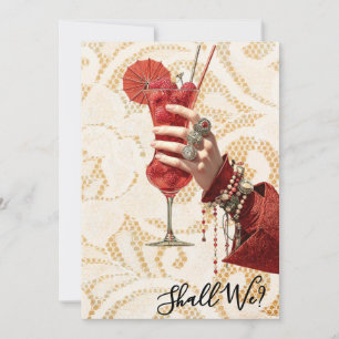 Invitation *~*  A101  Cocktail Orné PHOTO 4 EVJF