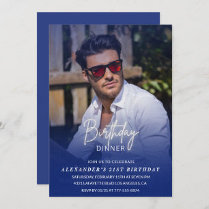 Invitation à 21e anniversaire Anniversaire Dîner P