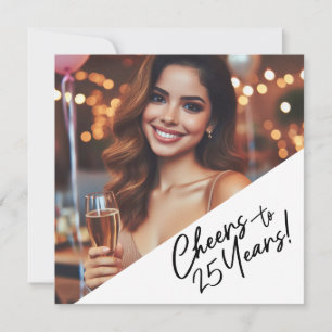 Invitation À 25 Ans de Fête d'Anniversaire