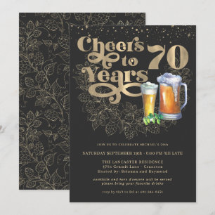 Invitation À 70 ans, une vie bien remplie Fête d'anniversai