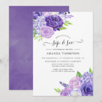 Invitation à boire et à voir Ultra Violet Aquarell