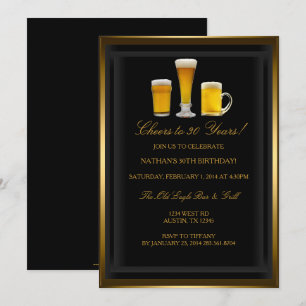 Invitation à boire pour un anniversaire