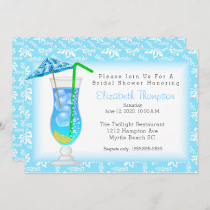 Invitation à boire un verre tropical