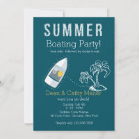 Invitation à bord d'un bateau Customisée