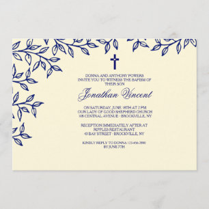 Invitation à bordure de feuille