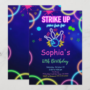 Invitation à Bowling STRIKE UP