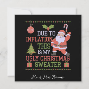 Invitation A cause de l'inflation, voici mon affreux pull de
