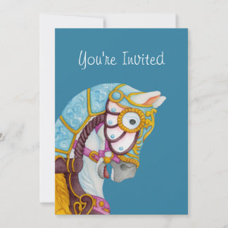 Invitation à cheval Clara Carousel