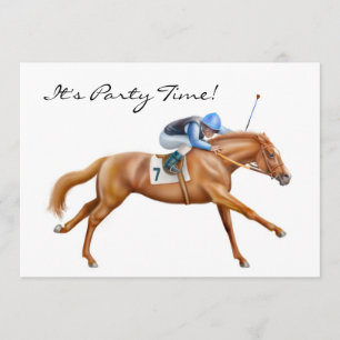 Invitation à cheval de course Thoroughbred