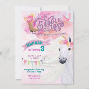 Invitation à Cheval Invitation à l'anniversaire de