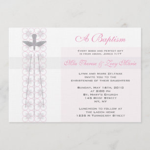 Invitation à Christening Girls