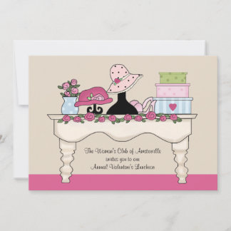 Invitation à déjeuner de table Boudoir