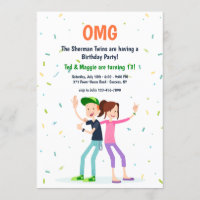 Invitation à deux Ados